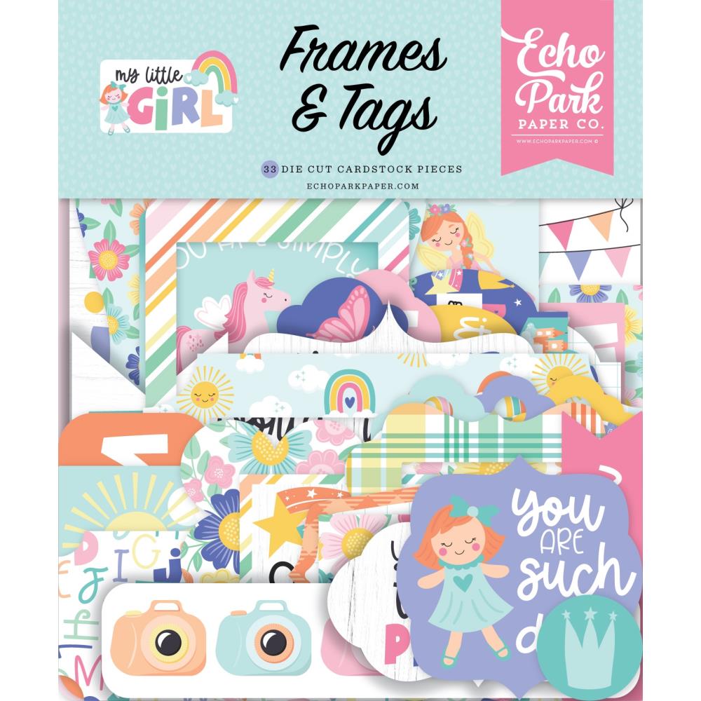 Echo Park My Little Girl - Ephemera Frames & Tags