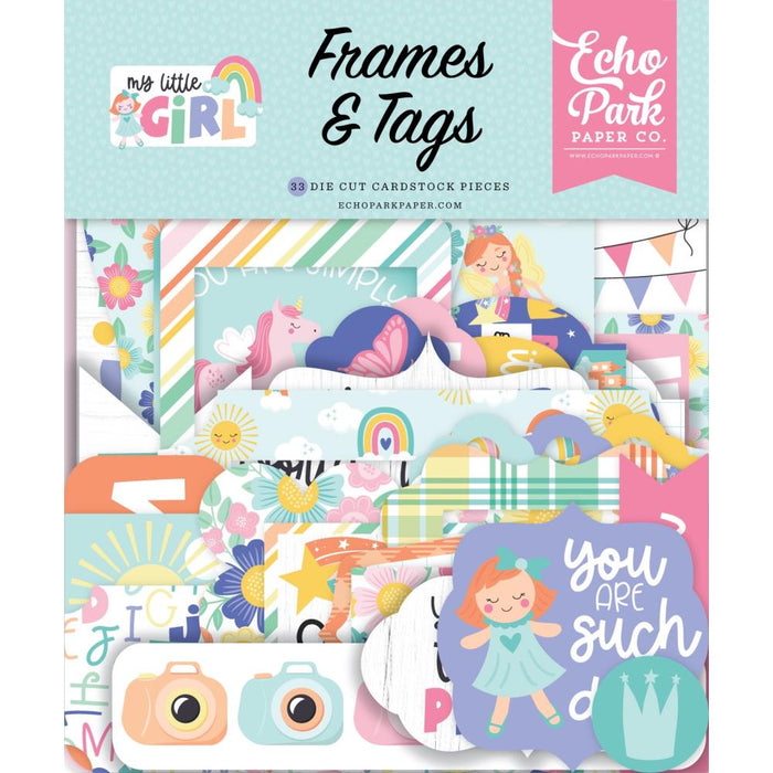 Echo Park My Little Girl - Ephemera Frames & Tags
