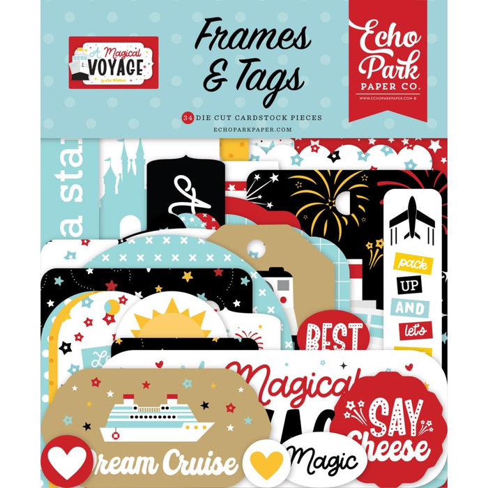 Echo Park A Magical Voyage - Ephemera Frames & Tags