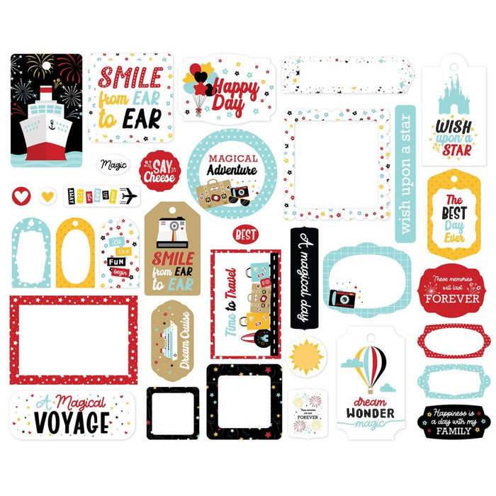 Echo Park A Magical Voyage - Ephemera Frames & Tags