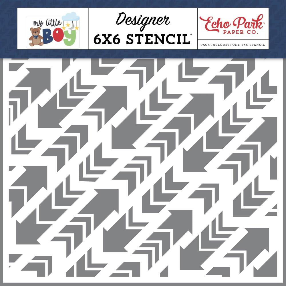 Echo Park My Little Boy - This Way Arrows Stencil