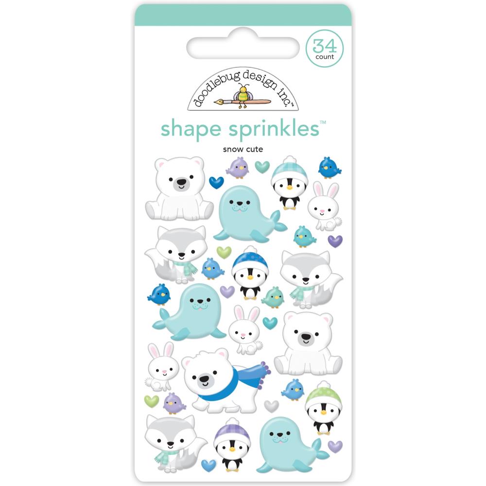 Doodlebug Design Snow Much Fun - Snow Cute Shape Sprinkles