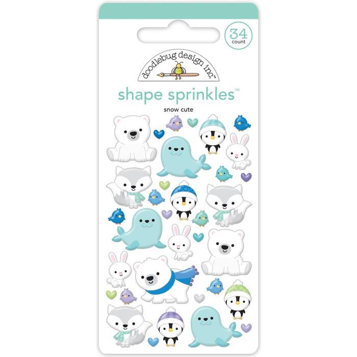 Doodlebug Design Snow Much Fun - Snow Cute Shape Sprinkles