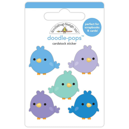Doodlebug Design Snow Much Fun - Sweet Snowbirds Doodle-Pops 3D Sticker