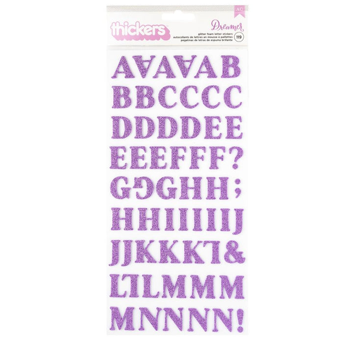 American Crafts Dreamer - Dreamer Glitter Alpha Thickers