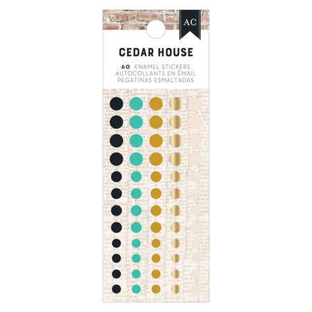 American Crafts Cedar House - Enamel Dots