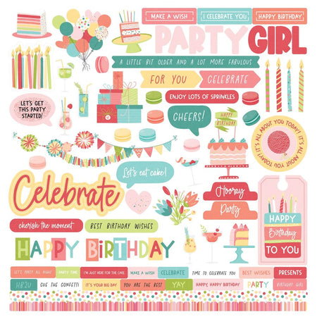 Photoplay Birthday Sparkle - Element Stickers