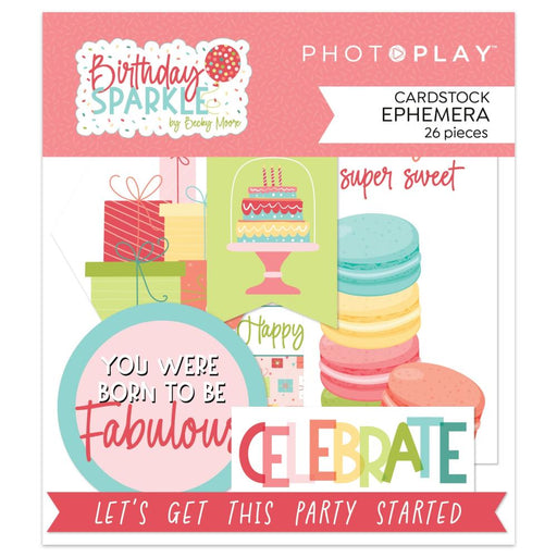 Photoplay Birthday Sparkle - Ephemera Die-Cuts