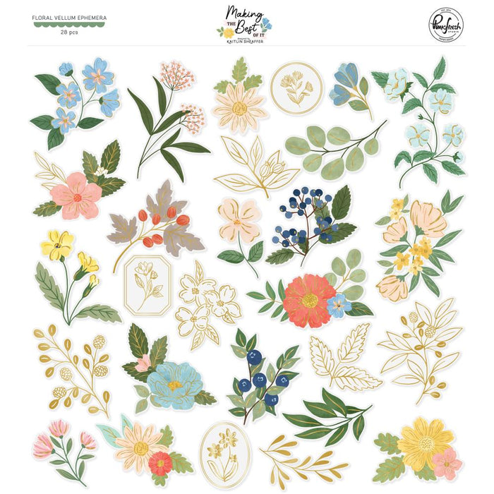 Pinkfresh Studio Making The Best Of It - Vellum Die Cut Ephemera