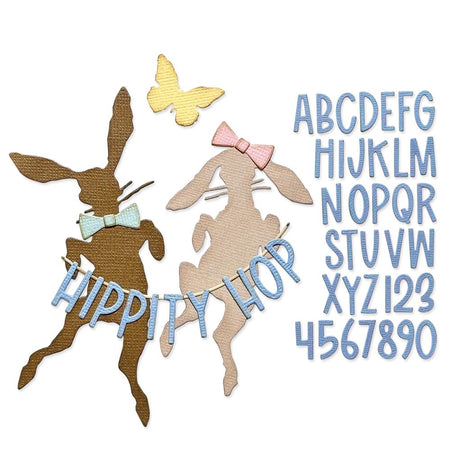 Sizzix Tim Holtz Thinlits Die - Vault Hippity Hop