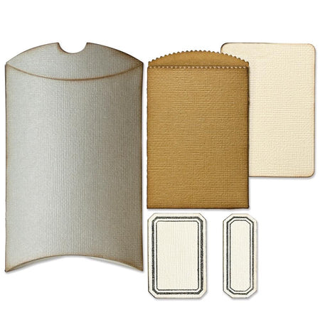 Sizzix Tim Holtz Thinlits Die - Vault Pillow Box + Bag