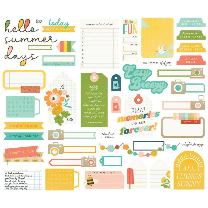 Simple Stories Summer Snapshots - Journal Bits & Pieces