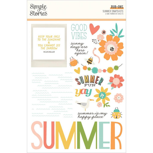 Simple Stories Summer Snapshots - Rub-Ons