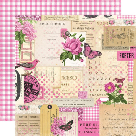 Simple Stories Simple Vintage Essentials Color Palette - Pink Collage