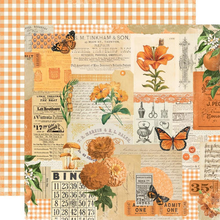 Simple Stories Simple Vintage Essentials Color Palette - Orange Collage