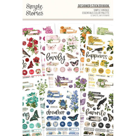 Simple Stories Simple Vintage Essentials Color Palette - Designer Sticker Book
