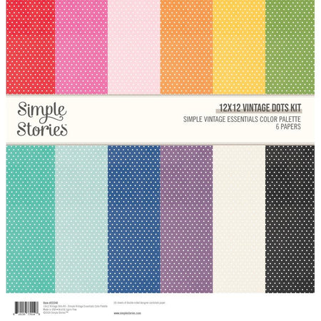 Simple Stories Simple Vintage Essentials Color Palette - Vintage Dots Collection Kit