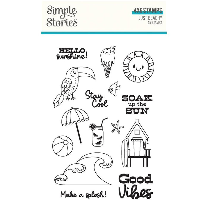 Simple Stories Just Beachy - Clear Stamps