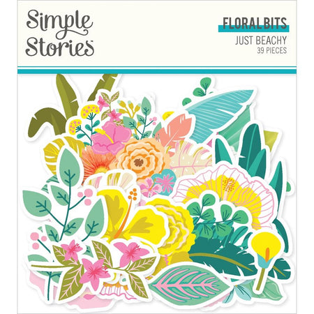 Simple Stories Just Beachy - Floral Bits & Pieces