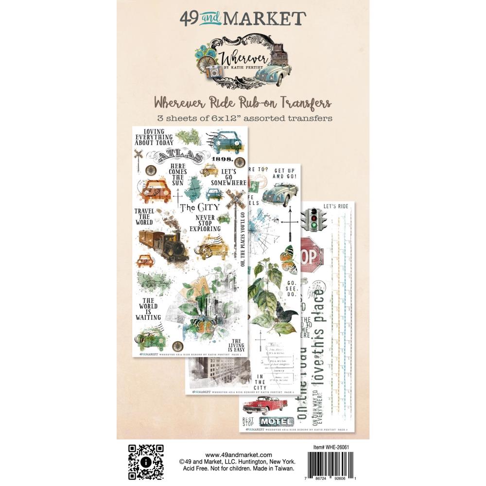 49 & Market Wherever - Ride Rub-Ons