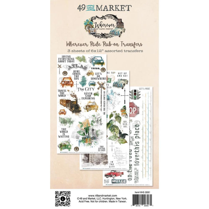 49 & Market Wherever - Ride Rub-Ons