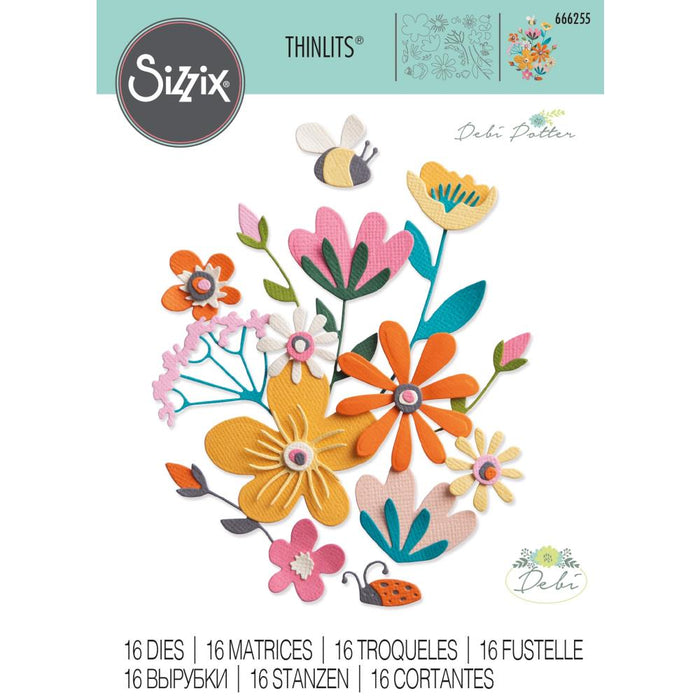 Sizzix Thinlits Die - Fabulous Bold Flora