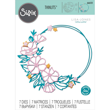 Sizzix Thinlits Die - Floral Round