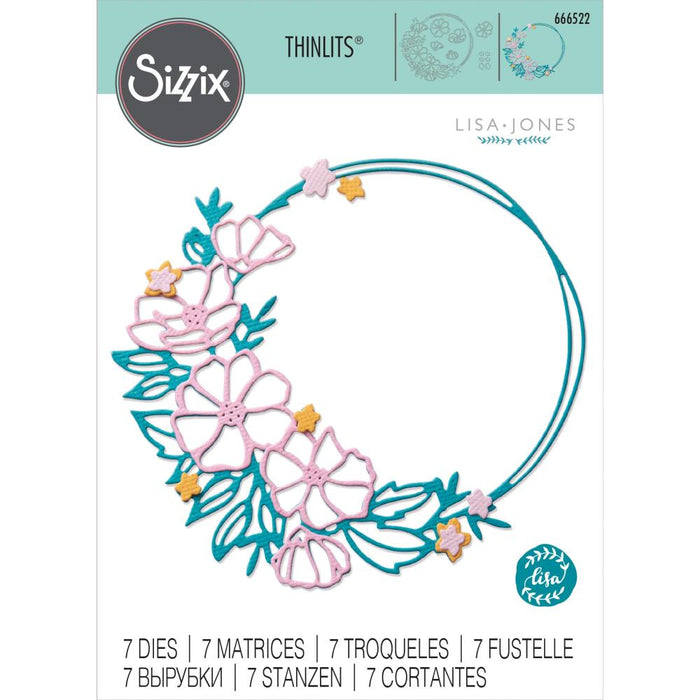 Sizzix Thinlits Die - Floral Round