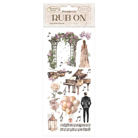 Stamperia Romance Forever - Arch Rub-Ons