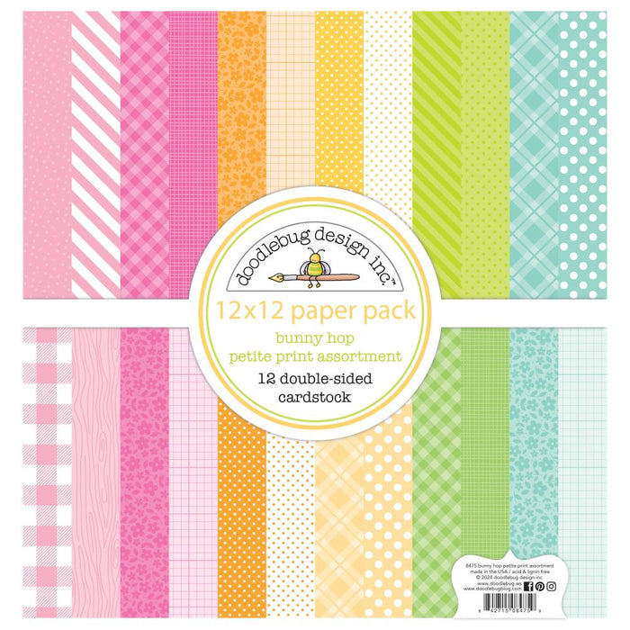 Doodlebug Design Bunny Hop - 12x12 Petite Prints Paper Pack