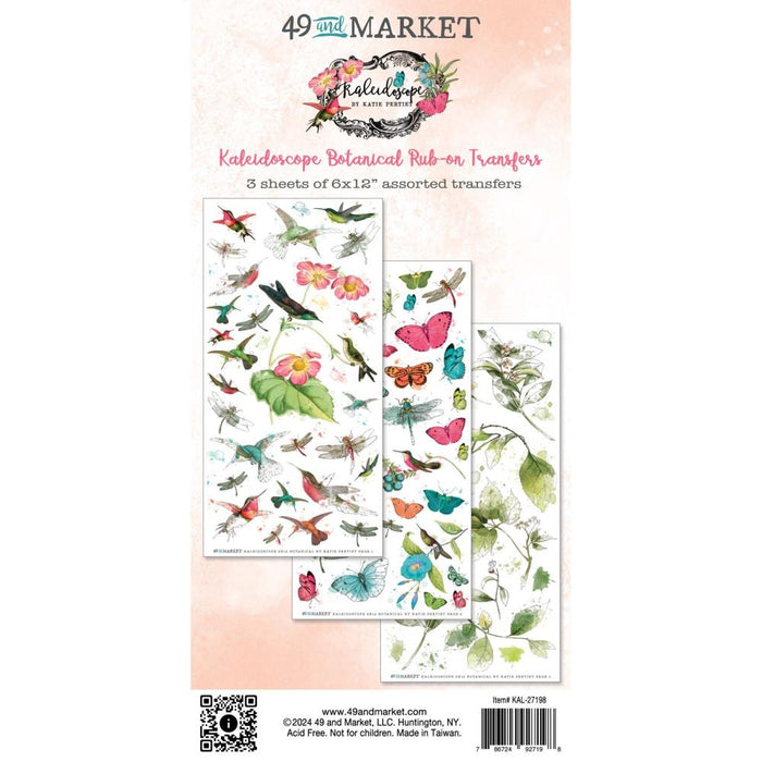 49 & Market Kaleidoscope - Botanical Rub-Ons