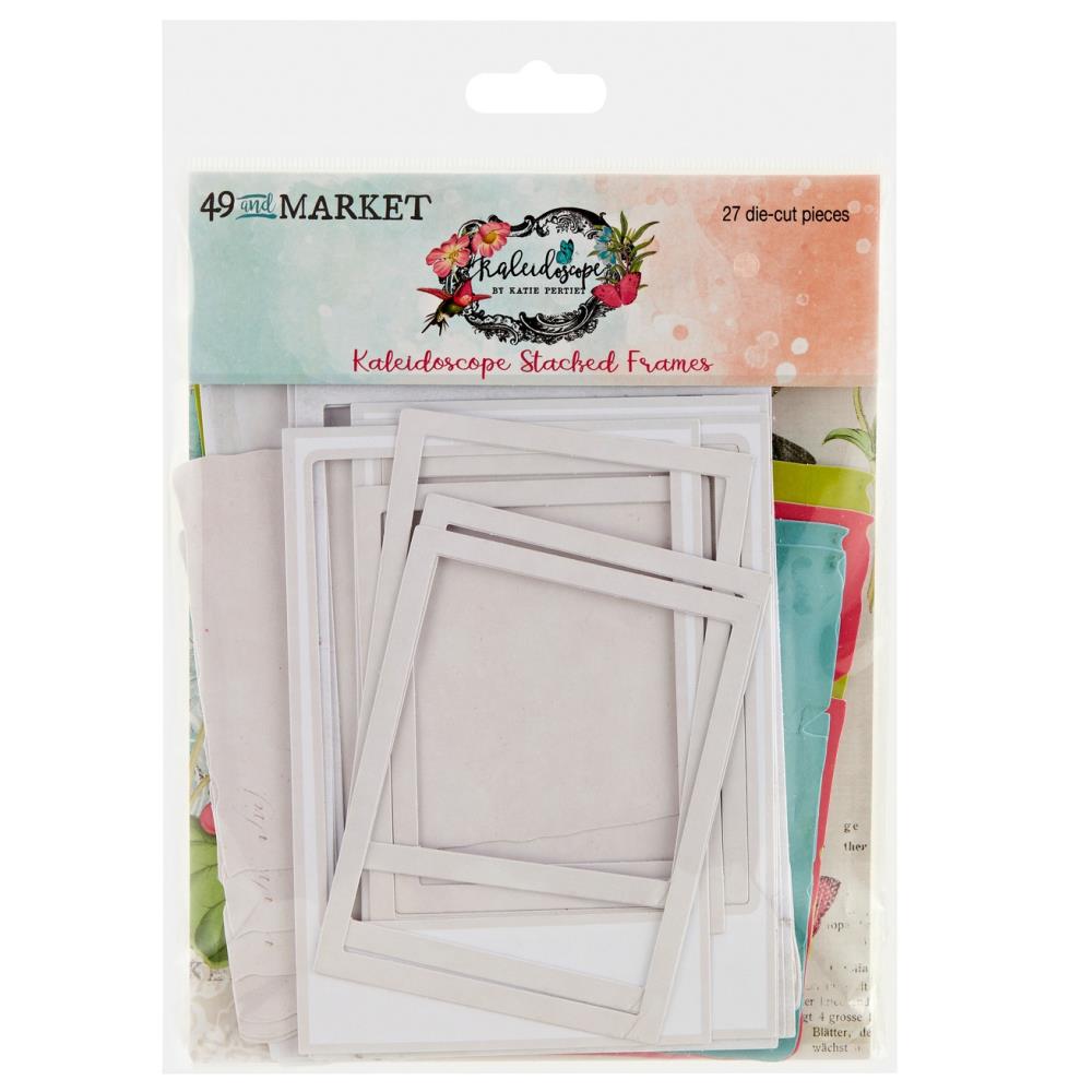 49 & Market Kaleidoscope - Chipboard Set Stacked Frames