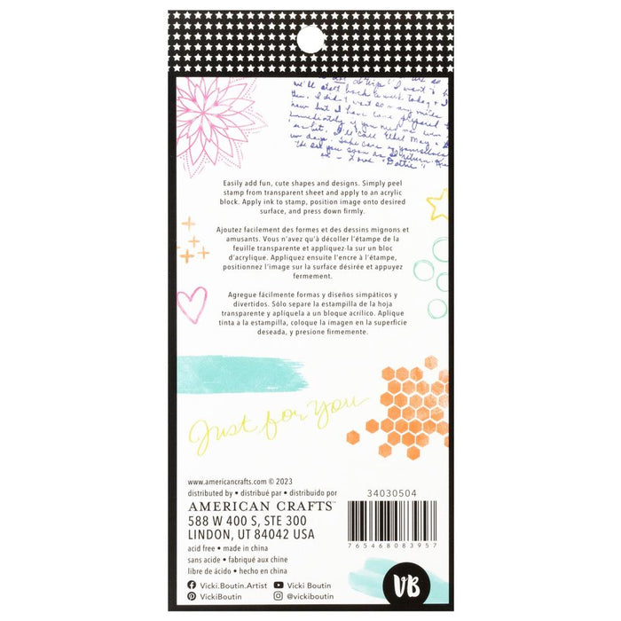 American Crafts Vicki Boutin Mixed Media - Clear Stamps Art Layers