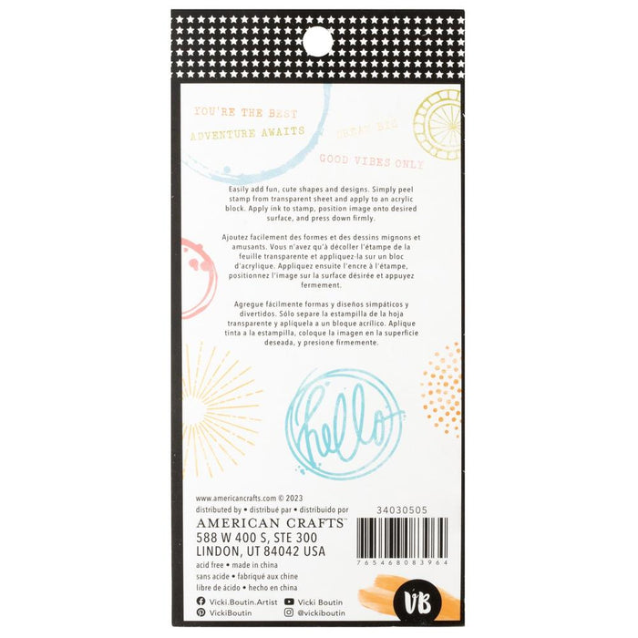 American Crafts Vicki Boutin Mixed Media - Clear Stamps Circles