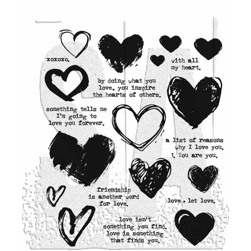 Stampers Anonymous Tim Holtz Collection - Love Notes