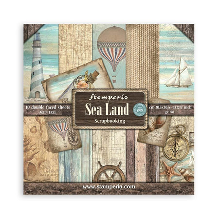 Stamperia Sea Land - 12x12 Paper Pack