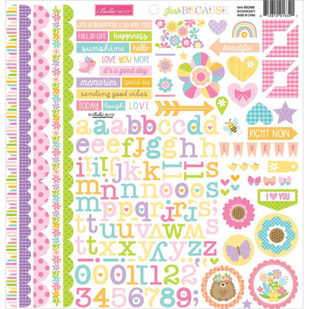 Bella Blvd Just Because - Doohickey Cardstock Stickers