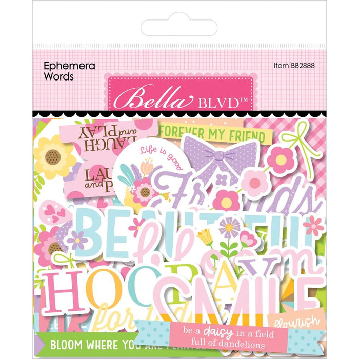 Bella Blvd Just Because - Ephemera Words