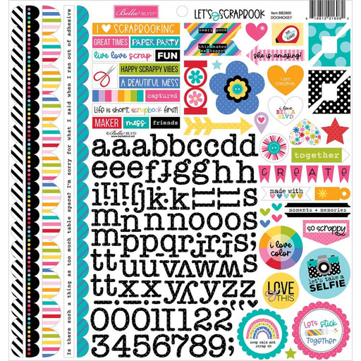 Bella Blvd Let's Scrapbook! - Doohickey Cardstock Stickers