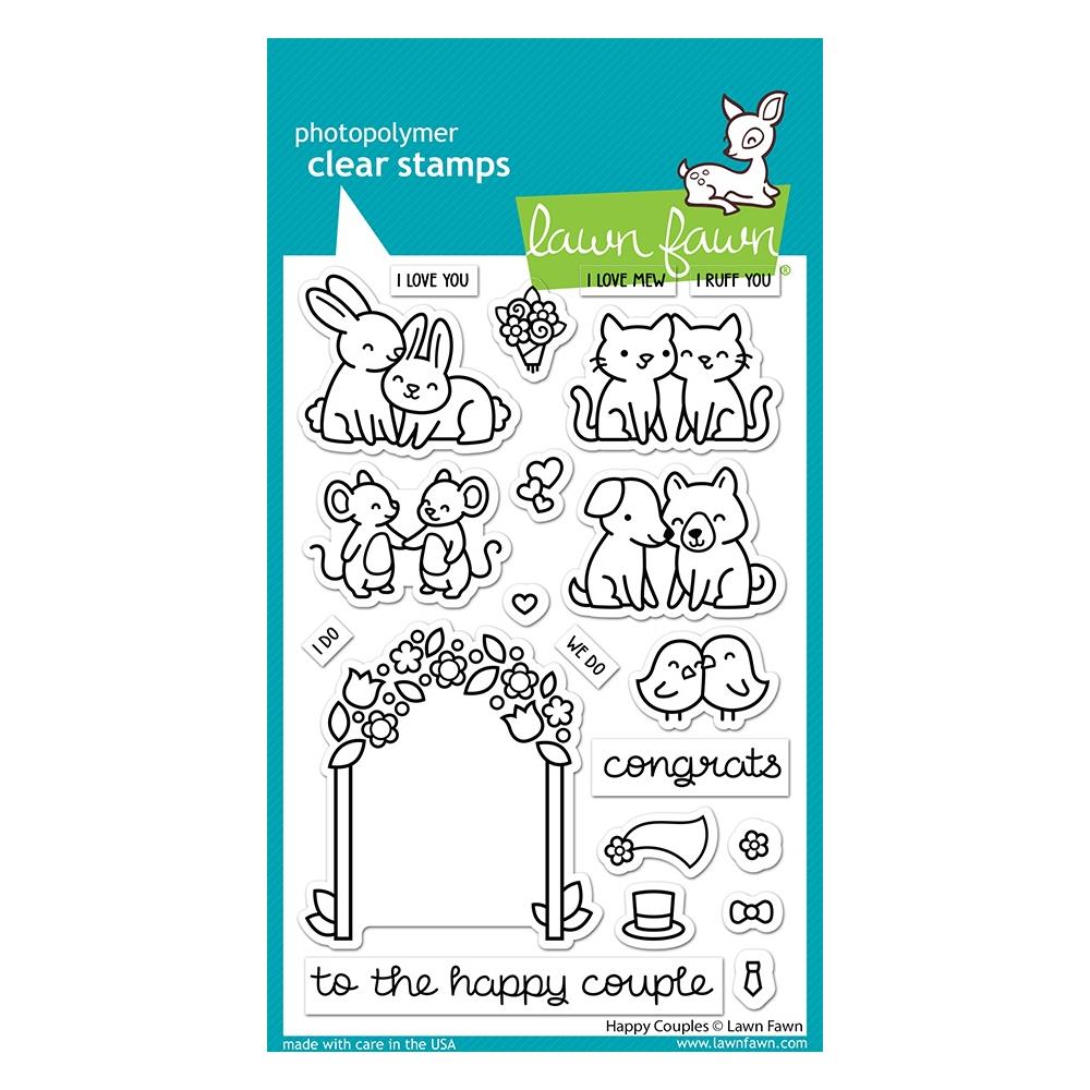 Lawn Fawn Clear Stamps - Happy Couples
