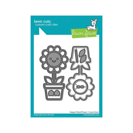 Lawn Fawn Craft Die - Happy Potted Flowers