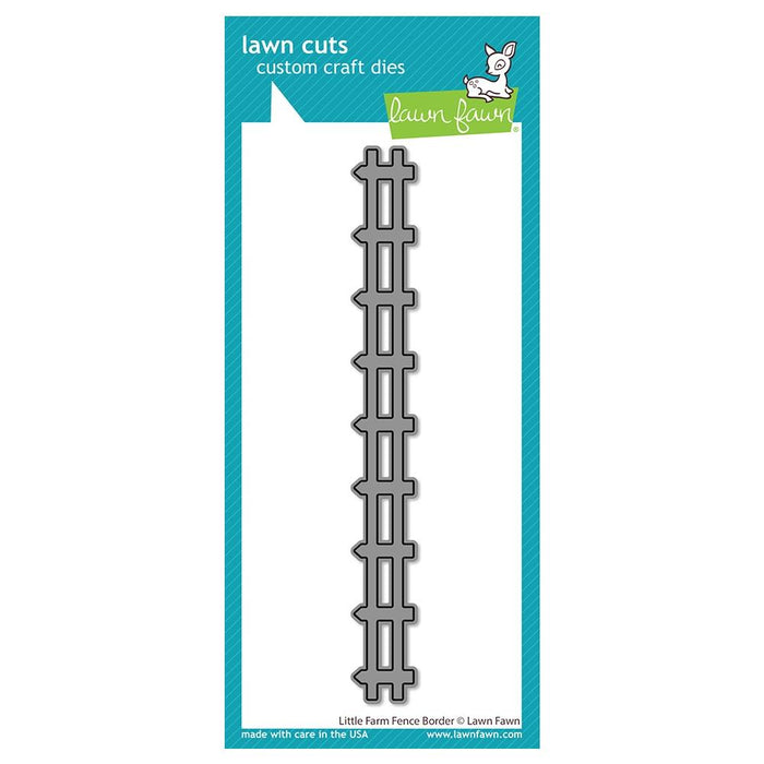 Lawn Fawn Craft Die - Little Farm Fence Border