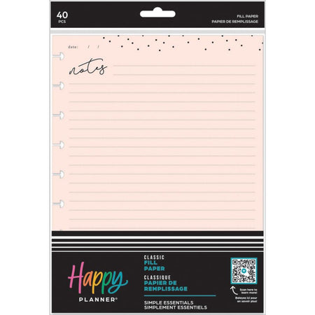 Me & My Big Ideas Happy Planner - Simple Essentials Fill Paper
