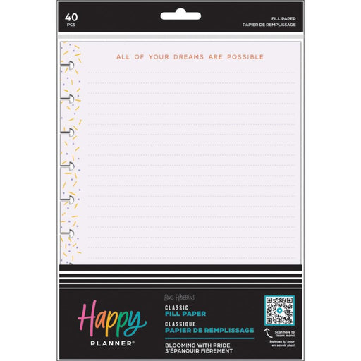 Me & My Big Ideas Happy Planner - Blooming With Pride Classic Fill Paper