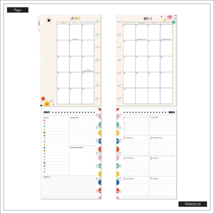 Me & My Big Ideas Happy Planner - Bright Pops Mini 12 Month Planner Jul 24 - Jun 25