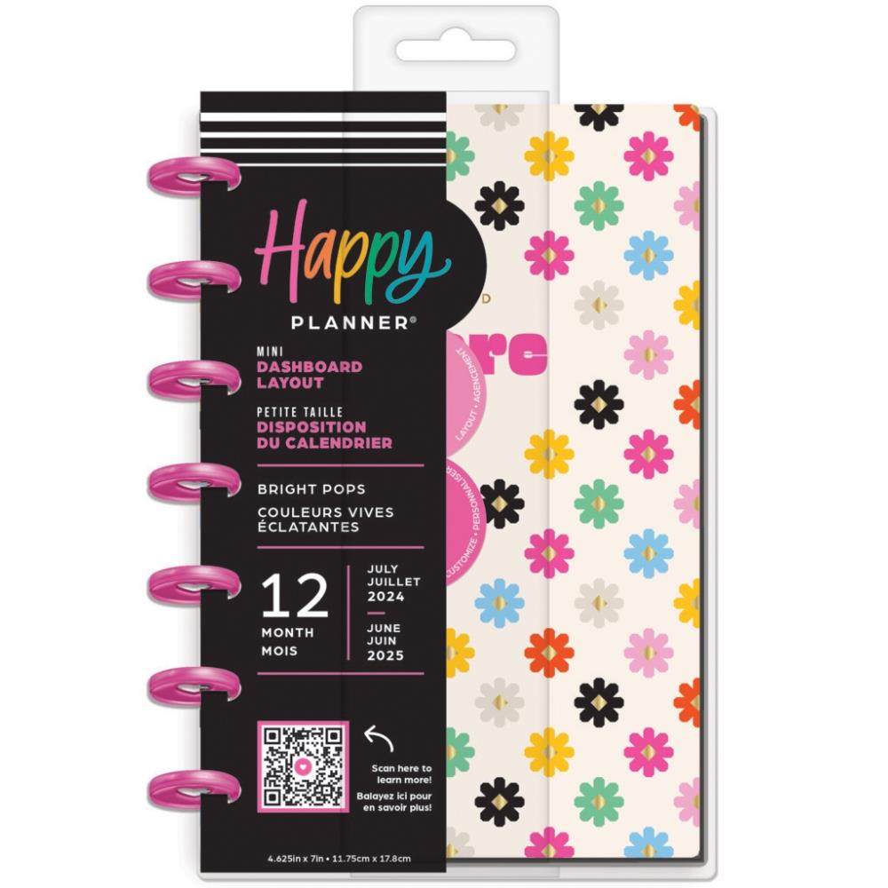 Me & My Big Ideas Happy Planner - Bright Pops Mini 12 Month Planner Jul 24 - Jun 25