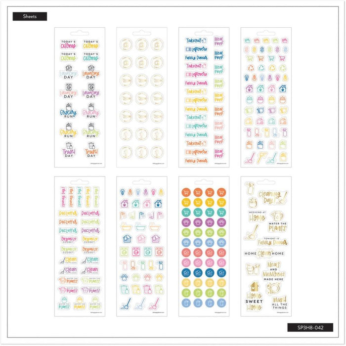 Me & My Big Ideas Happy Planner - Household Essential 8 Sticker Sheets