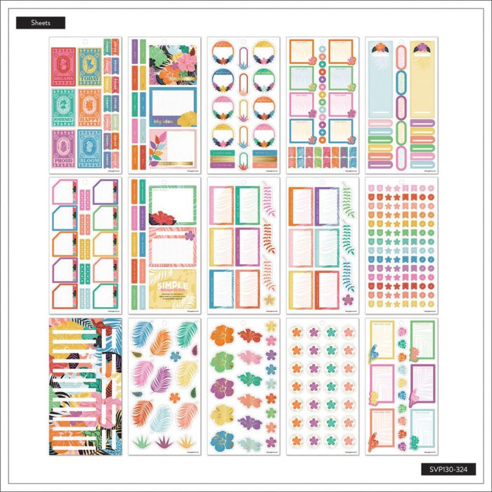 Me & My Big Ideas Happy Planner - Bold And Botanical Sticker Value Pack