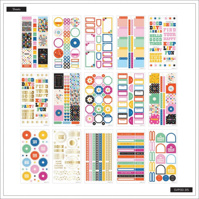 Me & My Big Ideas Happy Planner - Bright Pops Sticker Value Pack