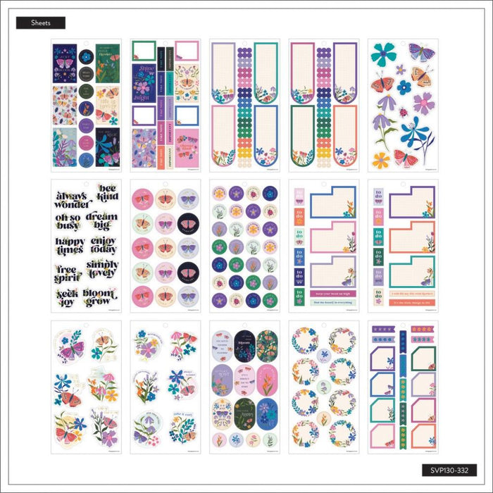 Me & My Big Ideas Happy Planner - Midnight Botanical Sticker Value Pack